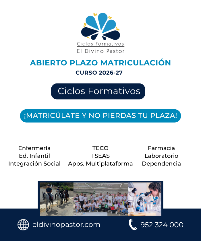 Matriculación Ciclos Formativos el Divino pastor 2026 (versión móvil)