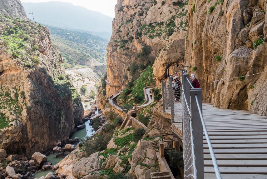 Dónde se inicia la ruta de Caminito del Rey, Málaga. senderismo malaga