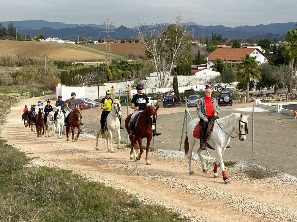 Técnicas de equitación, en ciclo formativo de grado medio TECO. Técnico actividades deportivas en el medio natural. TECO málaga