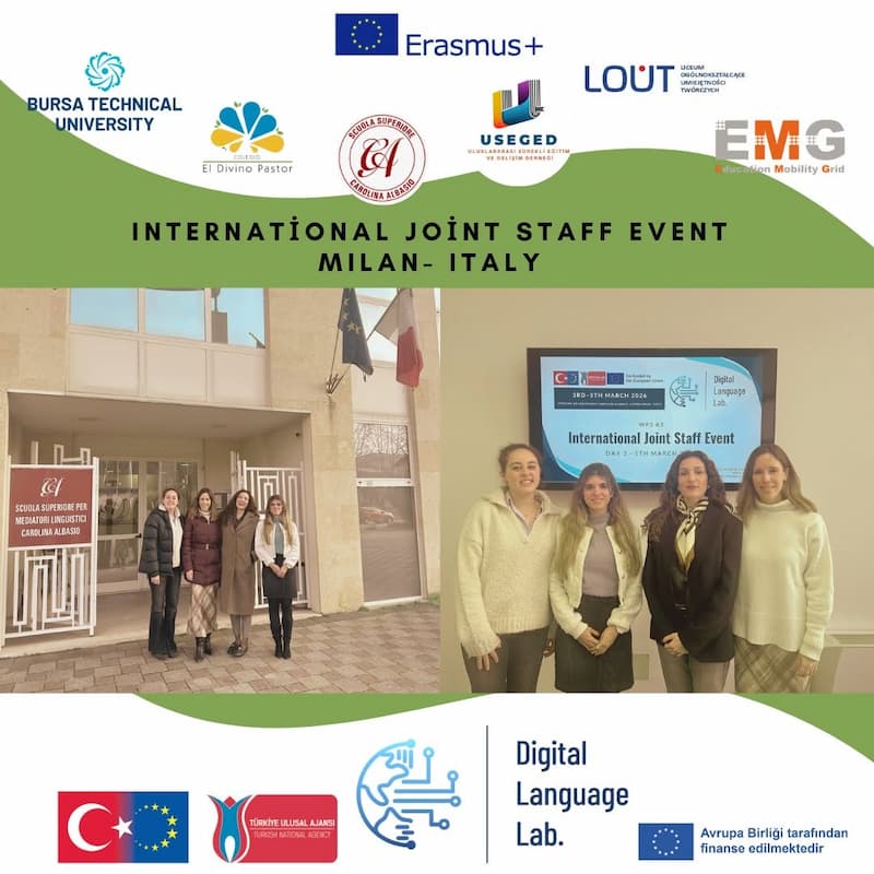 Profesores del colegio participando en el encuentro Erasmus de idiomas Málaga para innovar en las clases de inglés.