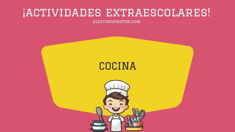 Actividad extraescolar de cocina para niños en el Colegio Privado Concertado El Divino Pastor de Málaga.