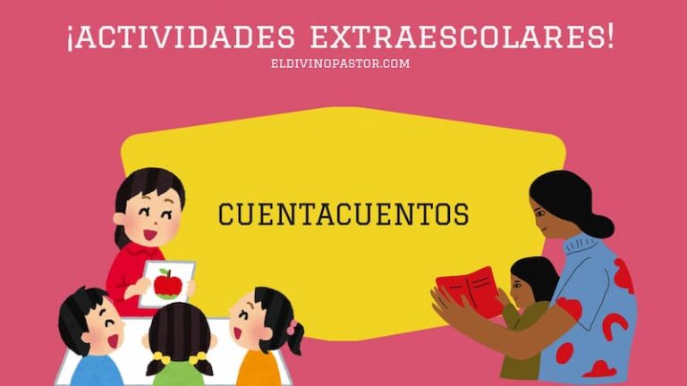 Actividad extraescolar de cuentacuentos para niños en el Colegio Privado Concertado El Divino Pastor de Málaga.