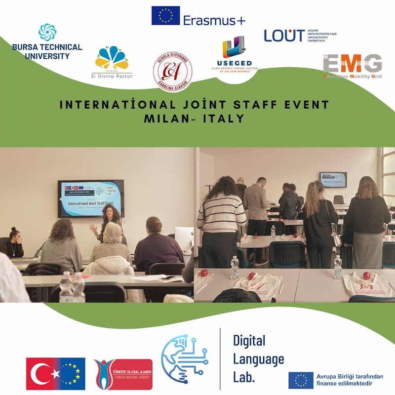 Profesores de secundaria en una ponencia sobre cómo aprender inglés y mejorar la conversación en inglés en el aula.