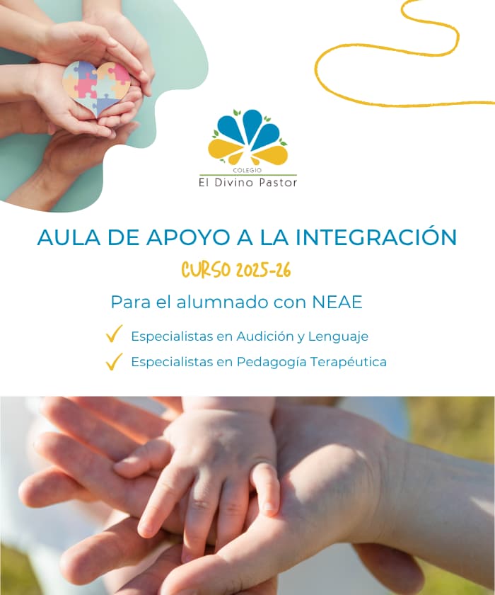 Aula de apoyo a la integración en colegio concertado en Málaga, especialistas en NEAE