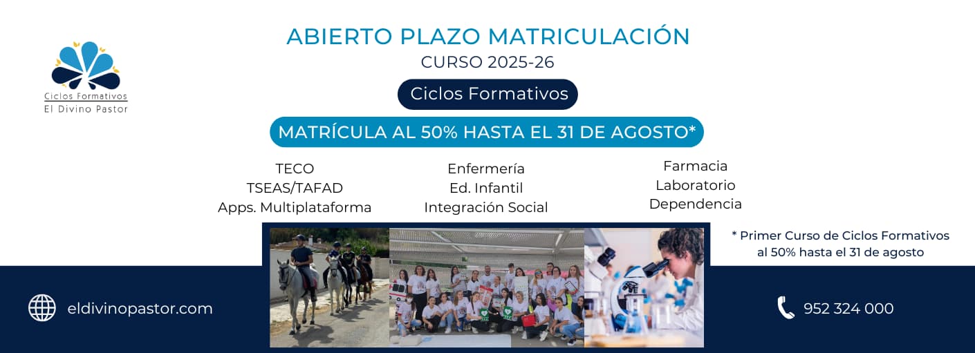 Formación profesional en colegios concertados en Málaga con matrícula gratuita